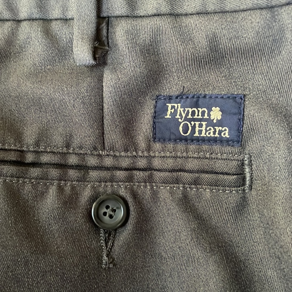 Flynn & O’Hara uniform pants, charcoal, waist 32 - Picture 4 of 4